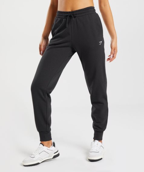 Spodnie Do Biegania Gymshark Treningowe Damskie Czarne | PL 830FRT